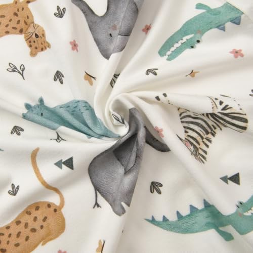 Aablexema Baby Rayon of Bamboo Footed Pajamas Zipper - Image 6