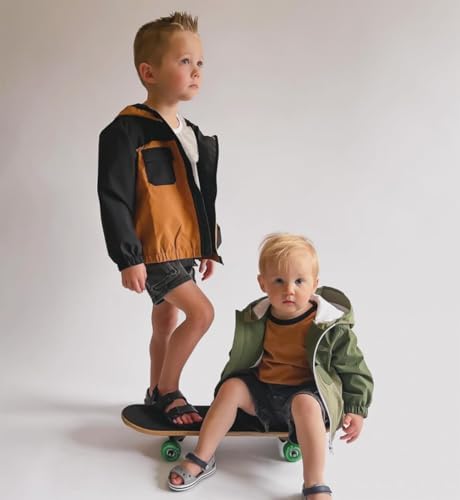 MERSARIPHY Toddler Boy Hoodies Jacket Baby Boy Lightweight Zip Up Coat - Image 6