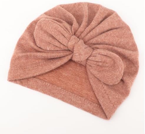 BQUBO Baby Turban Hats and Mittens Set Newborn Infant Hospital Hats Caps - Image 6