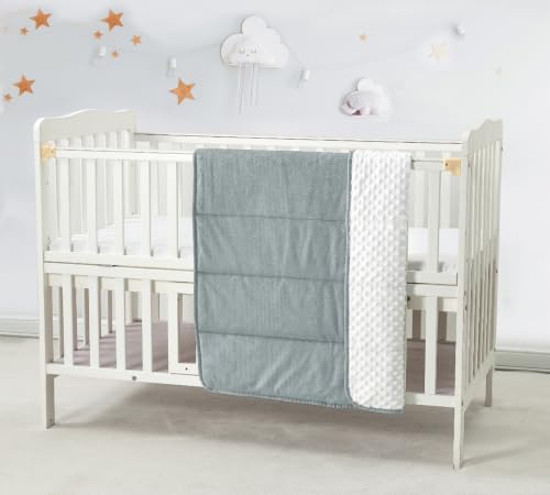 CREVENT Minky Baby Quilt Blanket - Image 4