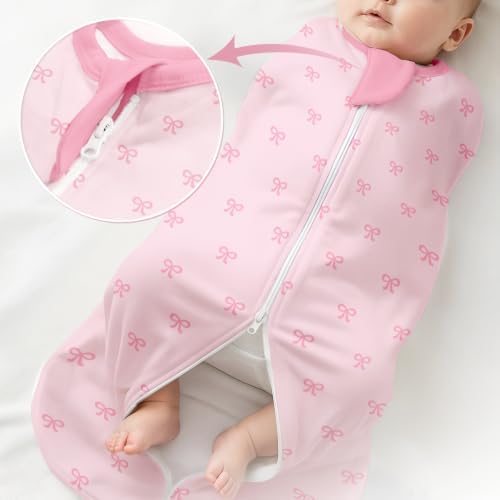 Baby Swaddle 0-2 Months, Cotton Arm-In Zipper Sleep Sack, Wearable Blankets Wrap - Image 6
