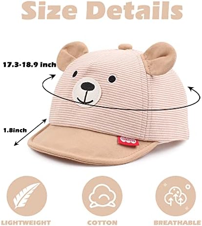 JANGANNSA Baby Duck Cap Infant Kids Sun Hat Bear Cute Cartoon Caps Spring Summer - Image 6
