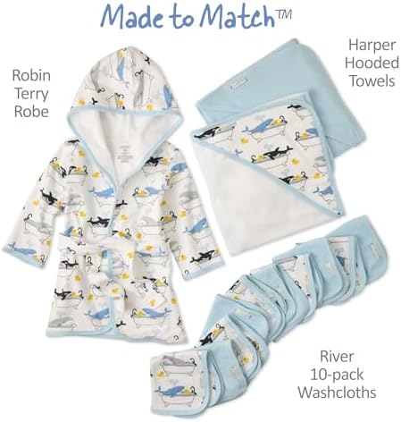 Butterblu River 10-Pack Baby Washcloths 100% Organic Cotton Absorbent - Image 6
