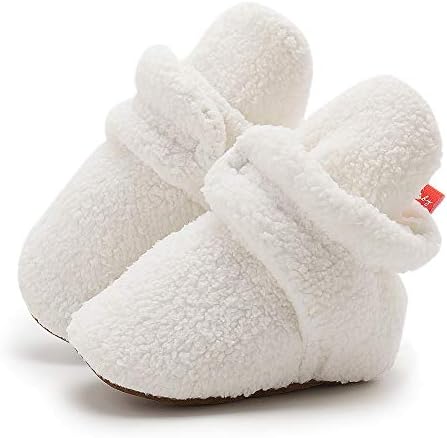 HsdsBebe Unisex Newborn Baby Cotton Booties Non-Slip Sole - Image 3