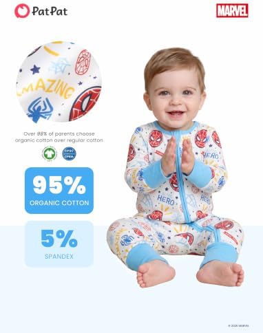 Disney Baby Organic Cotton Zip Footie Clothes Romper Outfit - Image 5