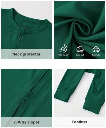 Jimonda Baby Romper Short Sleeve Cotton Pajamas 2-Way Zipper - Image 6