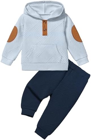 Oranchids Toddler Baby Boy Clothes Long Sleeve Hoodie Sweatshirt Tops and Pants by Oranchids