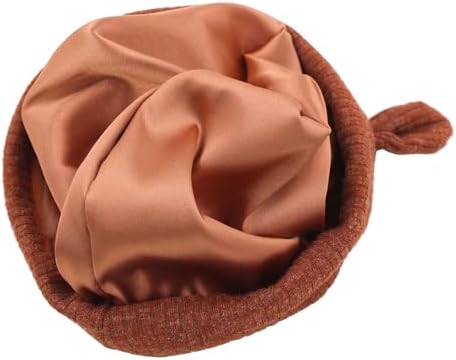 Silky Satin Lined Newborn Hat Hair Care Knot Beanie Hats - Image 3