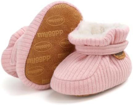 HsdsBebe Unisex Newborn Baby Cotton Booties Non-Slip Sole - Image 4