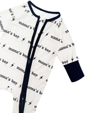 Bow Dream Bamboo Pajamas for Baby, Rayon Sleeper Romper Jumpsuit Outfit | 93% - Image 4