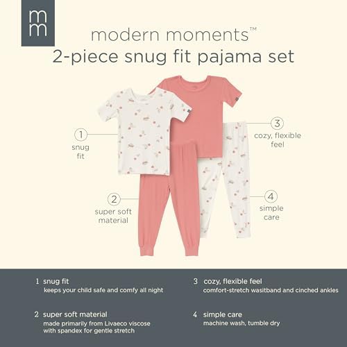 MODERNMOMENTS Baby Viscose 4-piece Tight Fitting Pajama Sets - Image 6