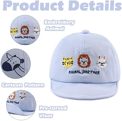 JANGANNSA Baby Duck Cap Infant Kids Sun Hat Bear Cute Cartoon Caps Spring Summer - Image 4