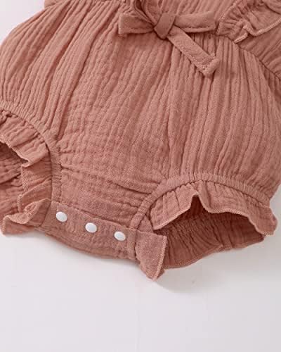 Renotemy Baby Girl Clothes Summer Rompers Cute Outfits Preemie-18 Months | - Image 5