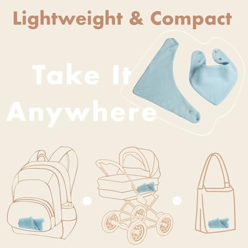 Baby Bibs, Soft Cotton Bibs | 10-Pack Baby Bibs - Image 5