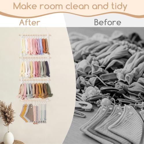 POVETIRE Headband Holder for Girls Baby Headband Organizer Head Bands Hair - Image 5