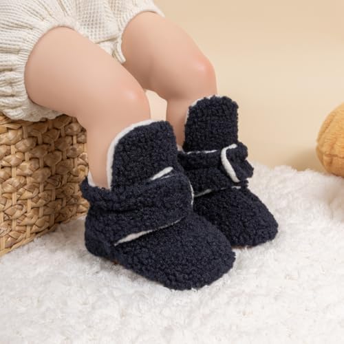 HsdsBebe Unisex Newborn Baby Cotton Booties Non-Slip Sole - Image 2