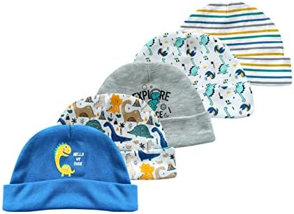 MAMIMAKA Baby Hat and Mittens Set Newborn Baby Hats Caps - Image 2
