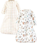 Hudson Baby Unisex Baby Cotton Long-Sleeve Wearable Sleeping Bag by HudsonBaby