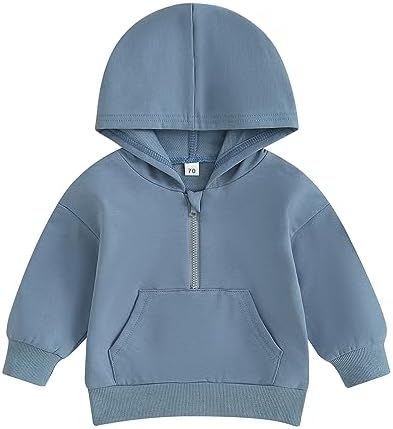 Unisex Baby Boy Girl Clothes Hooded Sweatshirts Solid Color Long Sleeve Hoodies by LedyChampswiinToddlerBaby