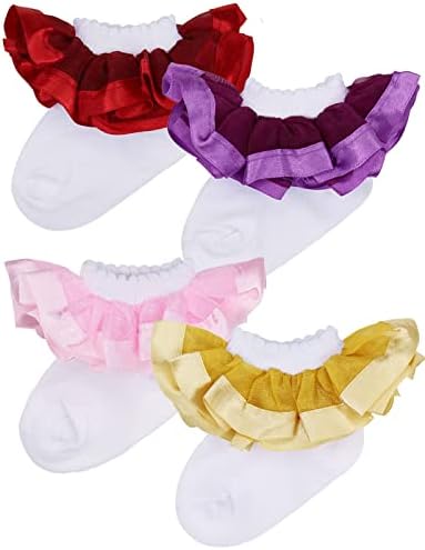PrinceSasa Little Baby Girl Princess Lace Ruffles Socks Set - Image 5