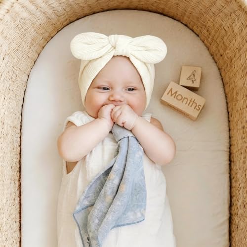 DRESHOW BQUBO Newborn Baby Bow Knot Turban Hat Hospital Hat Baby Infant Beanie - Image 4