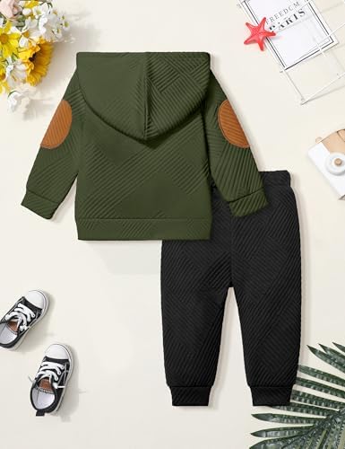 Oranchids Toddler Baby Boy Clothes Long Sleeve Hoodie Sweatshirt Tops and Pants - Image 6
