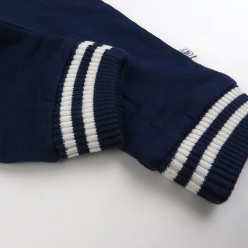HonestBaby Baby Boys' Hoodie Coverall Team Varsity 100% Organic Cotton - Image 6