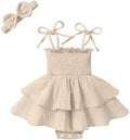 YOUNGER TREE Baby Girl Clothes Infant Summer Romper Dress Sleeveless Bodysuit by YOUNGERTREE
