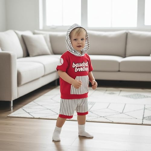 Toddler Baby Boy Hooded Dinosaur Summer Outfit Funny T-Shirt Shorts Set - Image 4