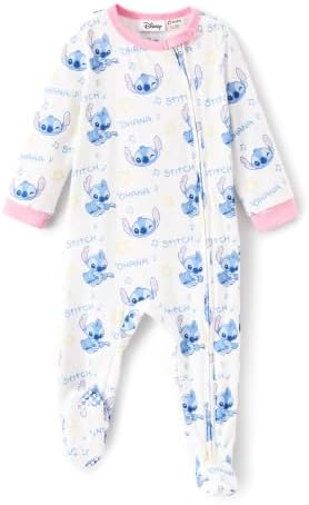 Disney Baby Boys Zip One-Piece Non-Slip Footie Romper by Disney