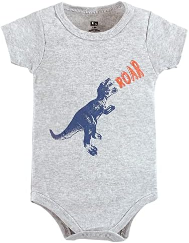 Hudson Baby Unisex Baby Cotton Bodysuit, Shorts and Shoe Set - Image 3