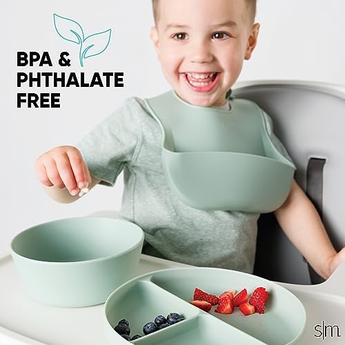 Simple Modern Silicon Bib Toddler food bib - Image 3