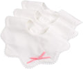 Bamery Baby Bandana Bibs White Cotton Drool Bibs for Drooling and Teething Absorbent for Boy Girl