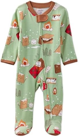 Butterblu Scout Sleep & Play 100% Organic Cotton Footed Zip Front PJs | GOTS by Butterblu