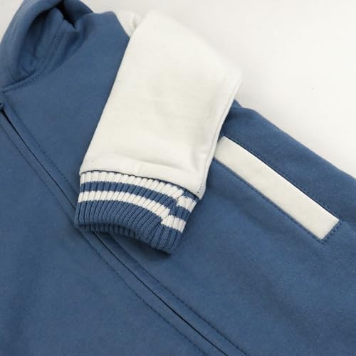 HonestBaby Baby Boys' Hoodie Coverall Team Varsity 100% Organic Cotton - Image 4