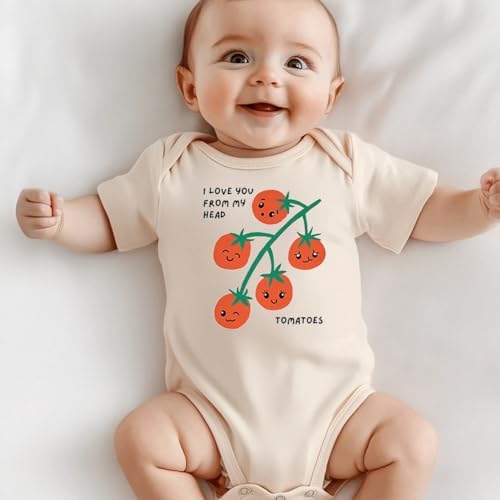 hrcfbk Infant Baby Boys Girls Bodysuit Newborn Short Sleeve Funny Letters Print - Image 3