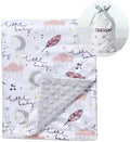 CREVENT Soft Plush Minky Baby Blanket by CREVENT