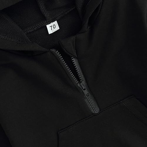 Unisex Baby Boy Girl Clothes Hooded Sweatshirts Solid Color Long Sleeve Hoodies - Image 5