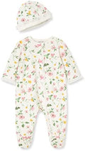Little Me Clothes for Baby Girls 100% Cotton Scratch-Free Tag Footed One-Piece by LittleMeChildrensApparel