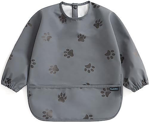 Weaning Bib with Long Sleeves & BLW, Soft and Skin-Friendly Material by PewinGoMakeLifeEasierandKeepMoreSweetMemory