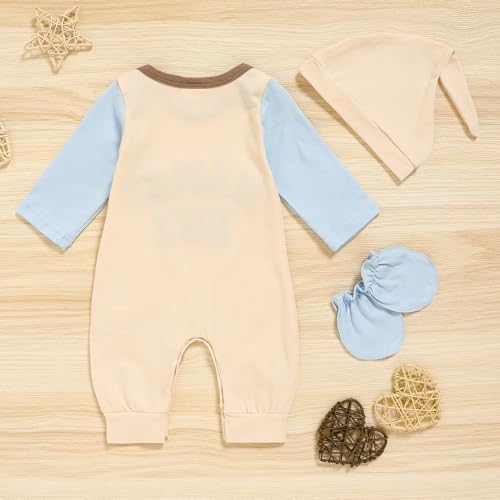 GRNSHTS Newborn Baby Boy Romper Coming Home Outfits Letter Print Bodysuit - Image 4