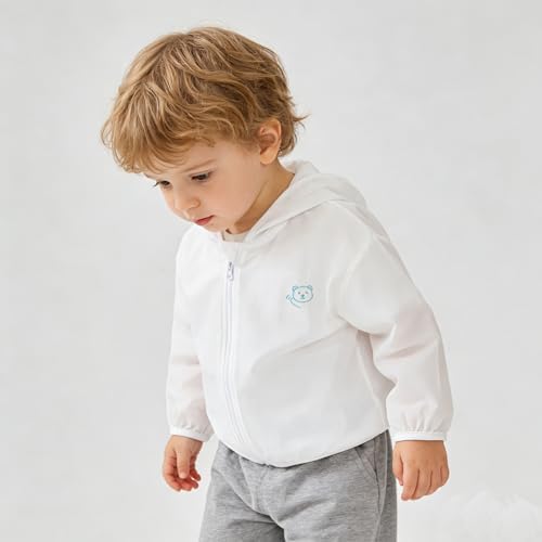 Toddlers-Baby Sun-Jacket UV-Protection-Hoodie Long-Sleeve Zip - Image 3