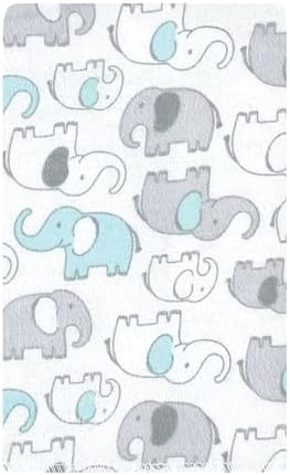 Luvable Friends Hudson Baby Flannel Burp Cloths 10pk, New Elephant - Image 2