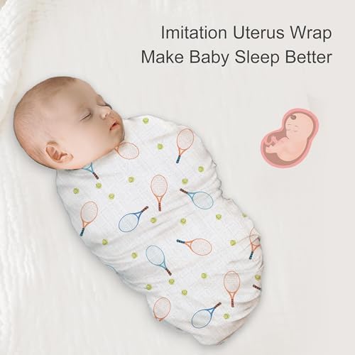 Baby Swaddle Blankets, Bamboo Muslin Receiving Blanket | 2-Pack, Lightweight & - Image 5