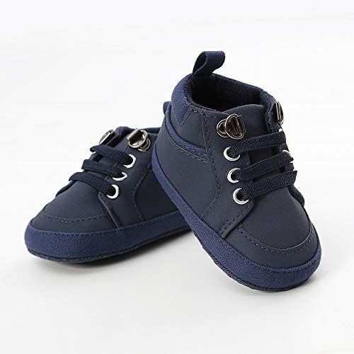 Meckior Toddler Baby Boys Girls High Tops Ankle Sneakers Soft Anti-Slip Sole PU - Image 6