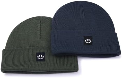 MaxNova 2 Pack Baby Beanie Fleece Lined Knit Toddler Hat - Image 2
