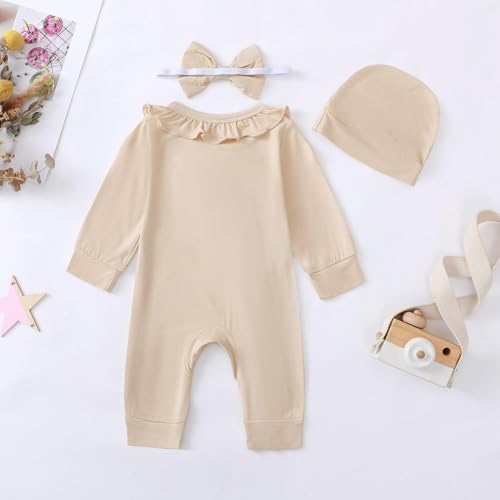 Mikrdoo Newborn Baby Girl Clothes Long Sleeve Romper - Image 2
