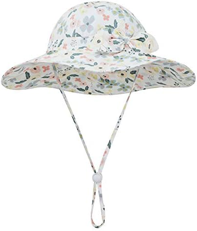 Baby Girl Sun Hat Infant Summer Beach Hat Toddler Bucket Hat UPF 50+ - Image 2