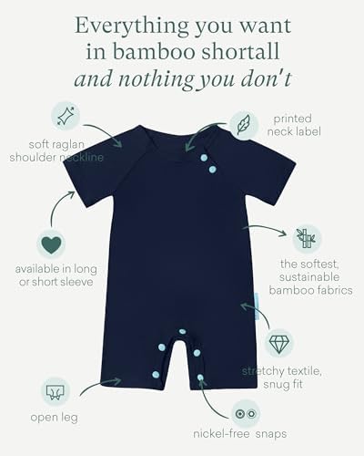 PurComfy SuperSoft Bamboo Viscose Baby Romper, Short Sleeve | One-piece Summer - Image 2