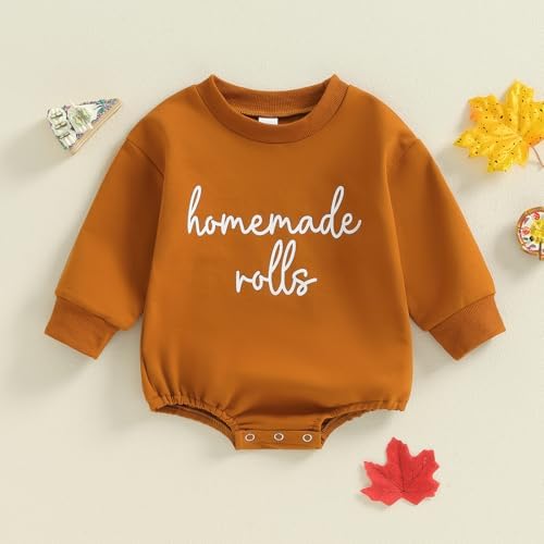 VISGOGO Newborn Infant Baby Boy Oversized Romper Sweater Bodysuits Coming Home - Image 2